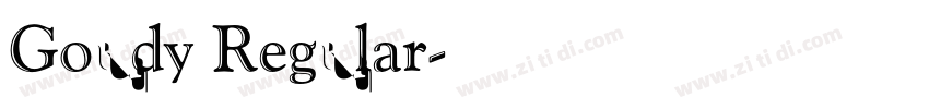 Goudy Regular字体转换